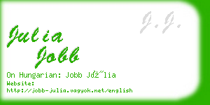 julia jobb business card